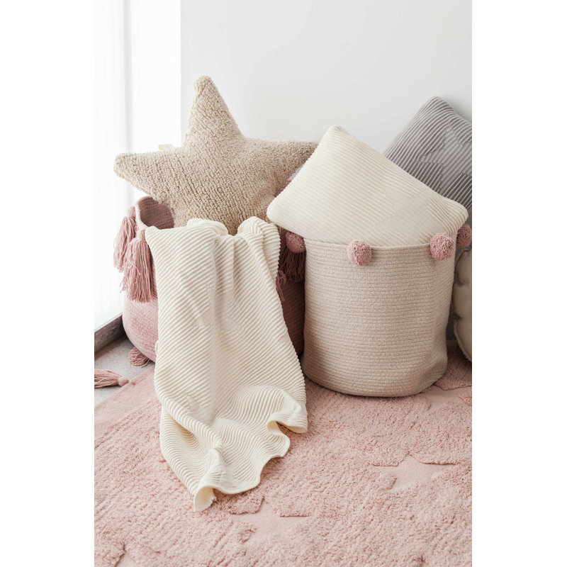 Stars Novelty Pillow Cover & Insert, Beige