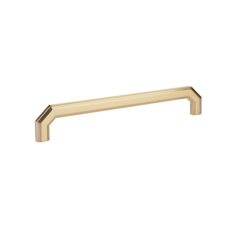 Riviera Bar Pull, 8", Satin Brass