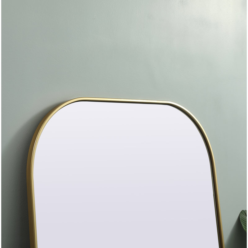 Miroir mural Sabine, 66 po x 32 po, Laiton
