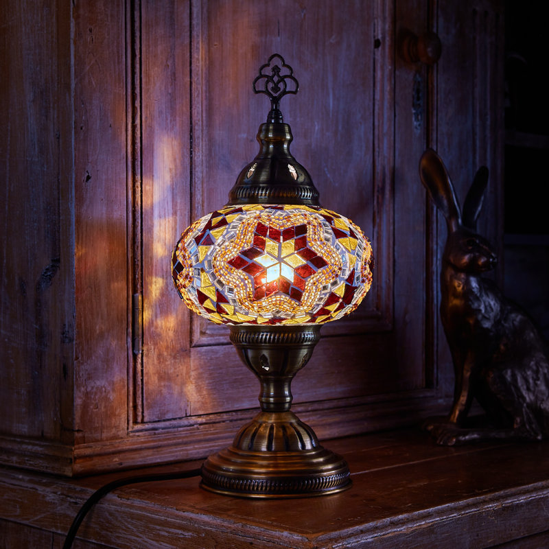 Karlie Metal Lighting Lamp, Brown/Amber