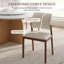 Chaise rembourrée Mid-Century pour salle à manger / cuisine (ensemble de 2)-806775033