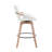 Upholstered Swivel Counter Stool With Solid Wood Frame And Round Footrest, Modern Counter Stool For Kitchen/Dining Room-786210161