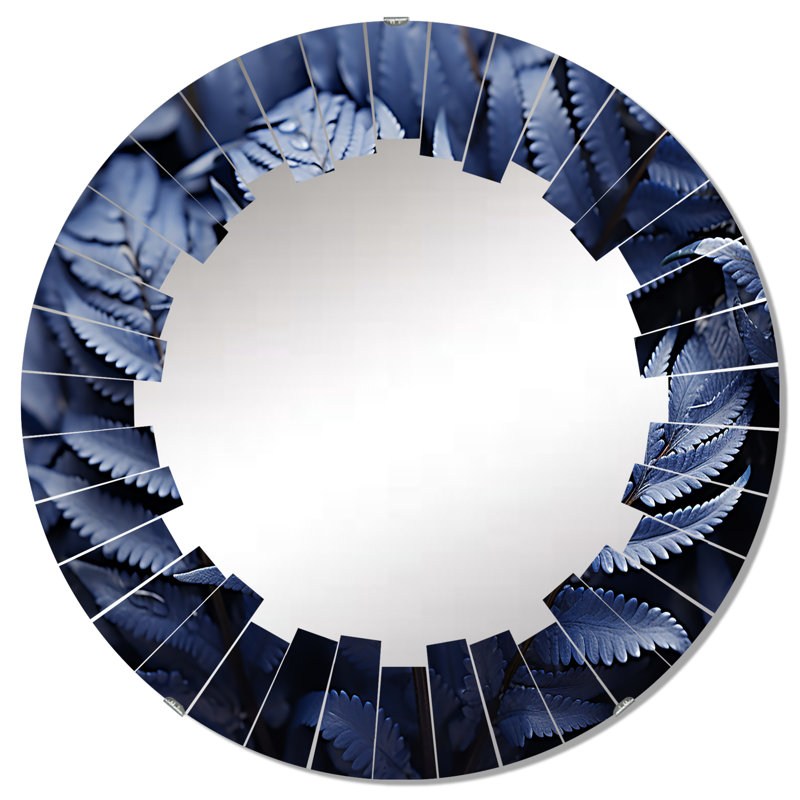 Delassite - Miroir mural moderne rond, 32 po x 32 po