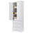 Versatile Tall Storage Cabinet With Three Drawers For Bathroom, Office, Or Kitchen, Ideal For Organizing And Maximizing Space-979437239