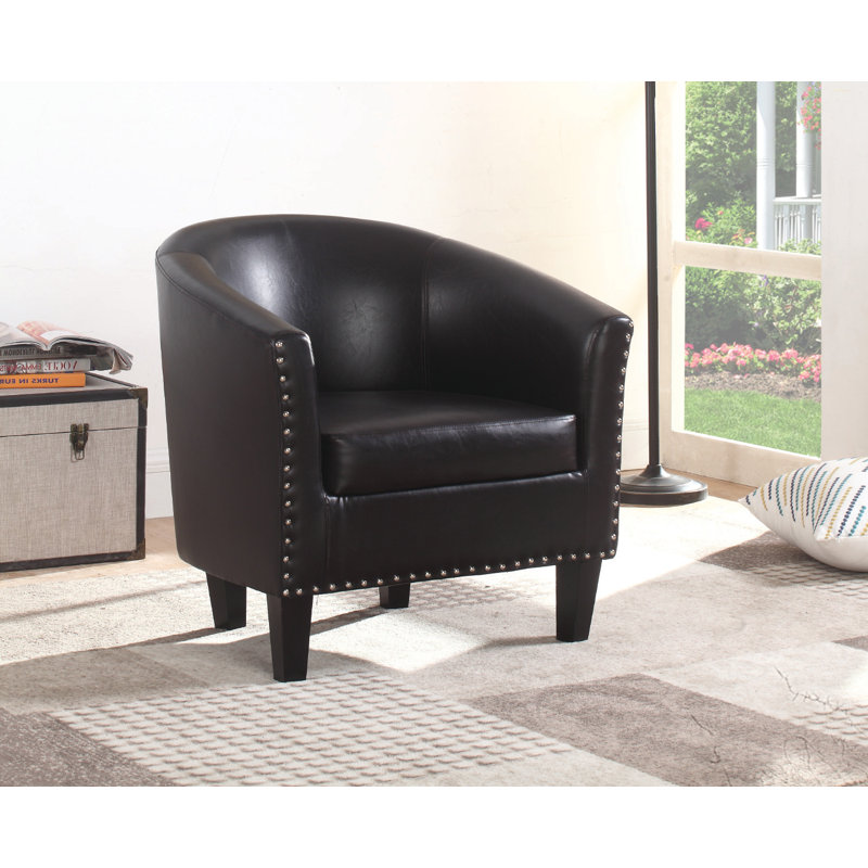 Fauteuil demi-tonneau de 29 po Canaday, Brun