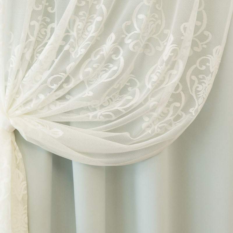 Serovpe Blackout Sliding Panel Pair, Mint