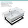 Mocoloo 23"L x 16"W Ceramic Rectangular Console Bathroom Sink with One Faucet Hole and Bracket Base