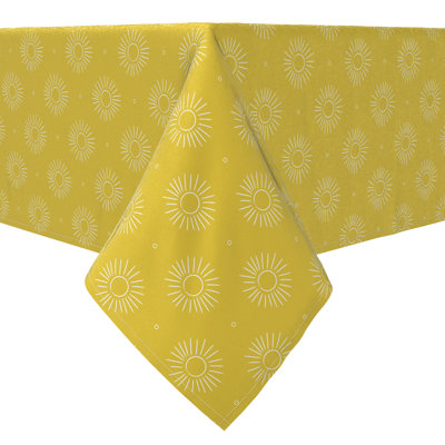 Eastthorpe Fabric Textile Products, Inc. Square Tablecloth, 100% Cotton, 60X60", Modern Sunrise