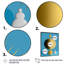 Jour et nuit en or et bleu - reproduction sur toile-87383189-87383193