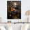 Or et noir femme déesse Aura IV - femme déesse, art mural en métal