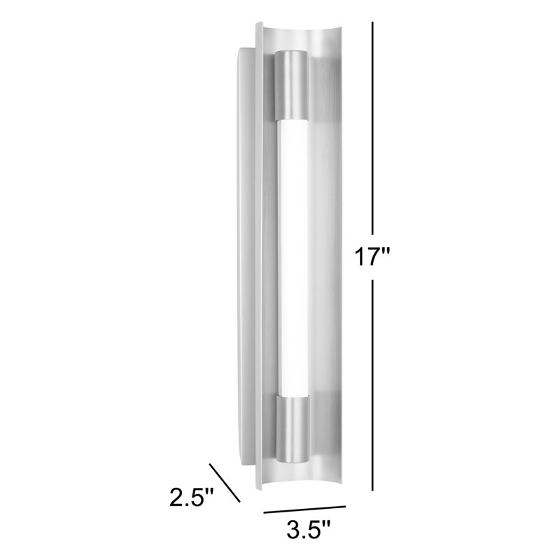 Carson 1 - Light LED Bath Bar, Burnished Brass