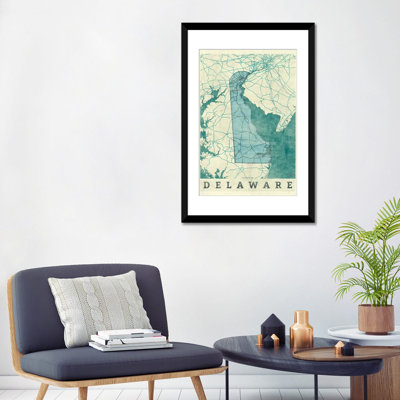«Delaware Map», impression sur toile