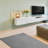 Solid Color Machine Made Tufted Polyester Area Rug in Light Gray Set-421559082