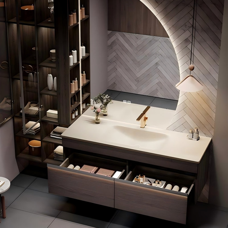 Meuble-lavabo de salle de bain mural 39,37 po Modern Luxury, 39"
