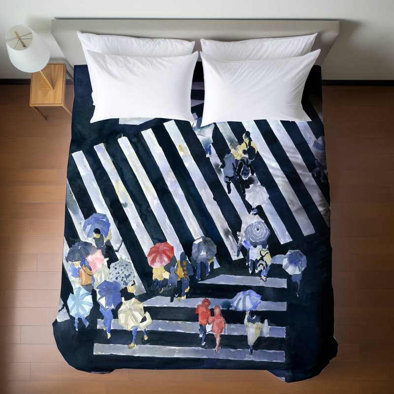 Housse de couette Blue Man Cave Queen - Main Street Home Decor