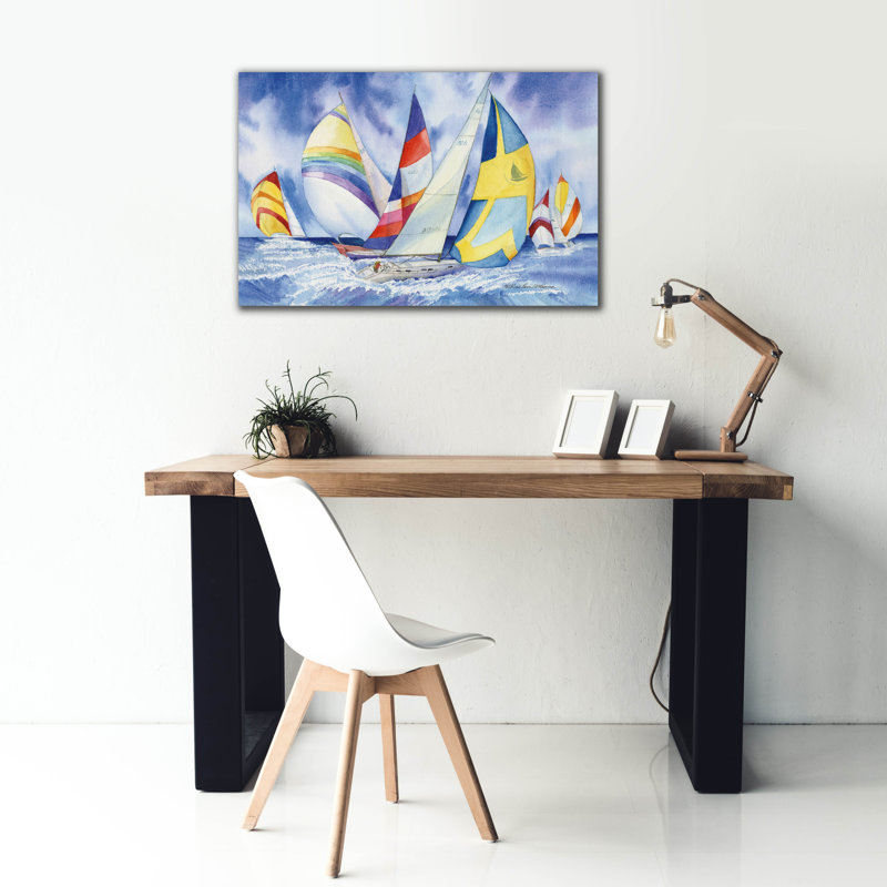 Art mural sur toile Breakwater Bay par Sailleen, 60 po x 40 po, H 26 po x l 40 po x P 1,5 po