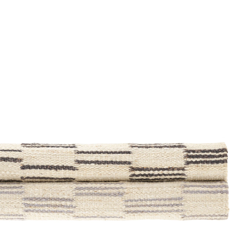 Leni Pewter Blue Handwoven Jute Rug, Rectangle 3' x 5'