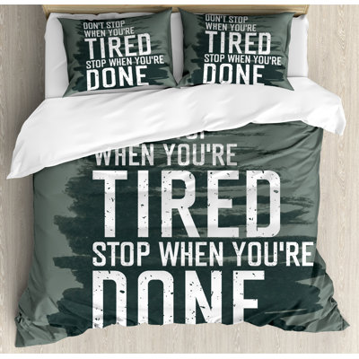 Fitness Modern & Contemporary Duvet Cover