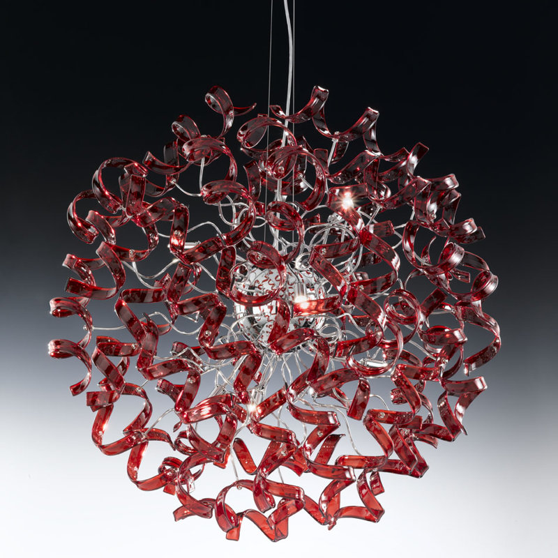 Astro 8-Light Novelty Pendant, Red