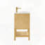 Meuble-lavabo en bois massif pré-assemblé avec tablette réglable-426056900