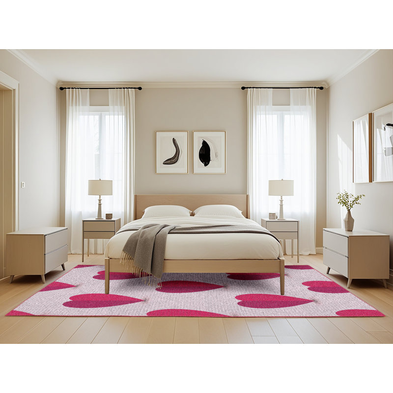 Tapis rose Hagan, Rectangle 5 pi x 8 pi