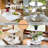 4 Tiered Rustic Wooden Beaded Cupcake and Cake Stand