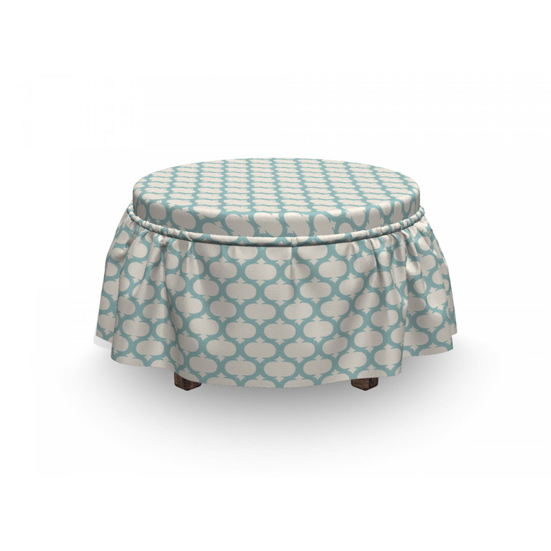 Ensemble de housse pour repose-pieds à coussins carrés de boîte 2 pièces mesh courbé