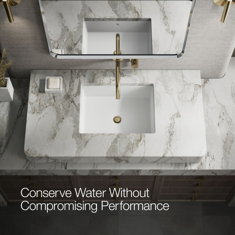 Components Wall-Mount Bathroom Sink Faucet Handle, Gold