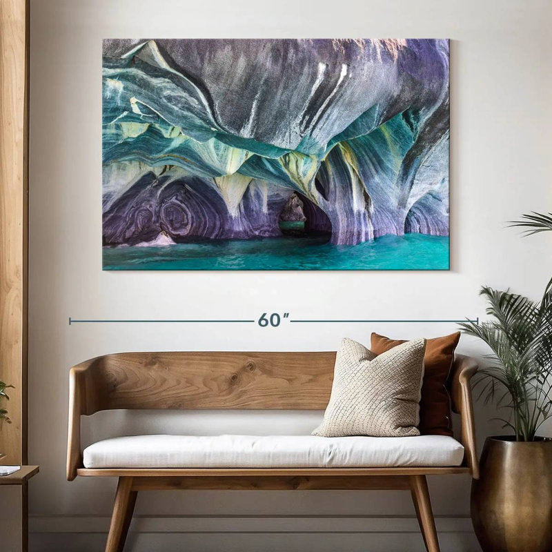 Alvord Marble Caves In Patagonia, 34" H x 51" W