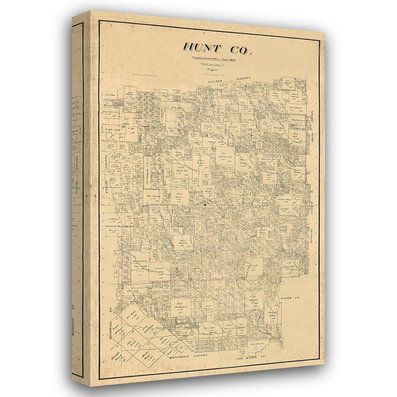 Art sur toile tendue par Williston Forge Pressler Gallery, Hunt County Texas, Pressler, 1894