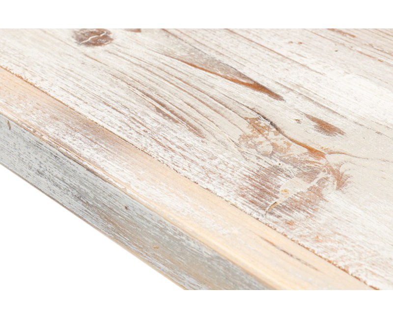 Square Solid Oak Dining Table, Gray Oak