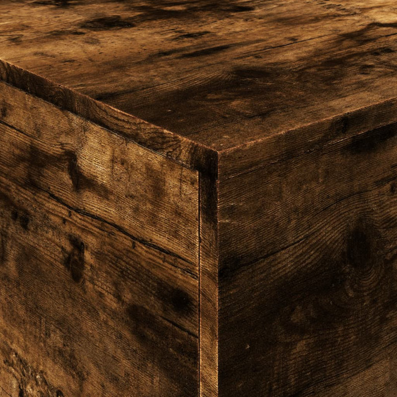 Caolain Block Coffee Table, Smoked Oak