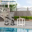 Table d'appoint d'extérieur carrée - Table de bout de patio de style Adirondack pour piscine ou jardin-679237499