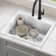 KRAUS Quarza™ 25" L Dual Mount Single Bowl Granite Kitchen Sink