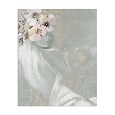 Art floral chic sur toile par Carol Robinson