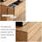 Solid wood style TV stand