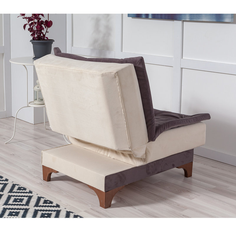Crosland Upholstered Accent Chair, Anthracite/Cream