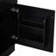 Meuble-lavabo de 50 cm avec lavabo en céramique noire. Meuble de rangement. Étagère de porte et tablette réglable. Revêtement imperméable pour la vasque. Meuble-lavabo noir. Vasque. Surface lisse et résistante aux taches. Silencieux