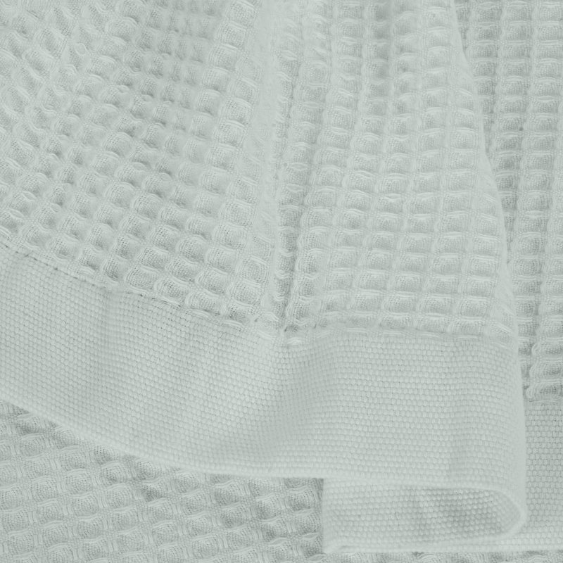 Full White Cotton Waffle Weave Machine Washable Blanket
