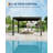 Modern Louvered Pergola with Aluminum Frame, Adjustable Louvers & Integrated Drainage, Weather-Resistant Gazebo for Deck or Backyard, 10x12 FT (Grey)-125500662