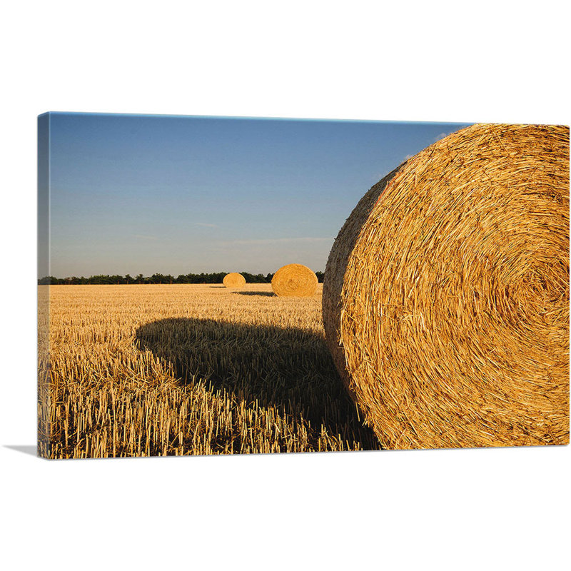 " Straw Bales Home Decor ", 18" H x 26" W x 0.75" D