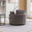 Kavonta Upholstered Slipcovered Swivel Barrel Chair with Ottoman-90074948