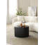 Ensemble de 2 tables gigognes, ensemble de tables basses en MDF pour / aire de loisirs, noir (même SKU: W876P252128) | Cadre en panneau de fibres à densité moyenne | Ensemble de 2 | Ensemble de tables gigognes | Noir mat