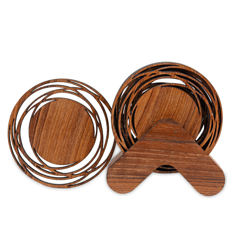 Wood Round 1 Piece Coaster