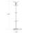 Aluminum Freestanding 14 - Hook Coat Rack-1634393862