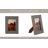 4" x 6" Decorative Photo Frame - Contemporary Polyresin Black and White Dimensional Line Design