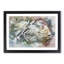 Wild Rhino in Abstract - Picture Frame Painting Print-55612072-55612075