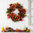 Autumn Sunflower Pumpkin Pinecone and Berries Wreath