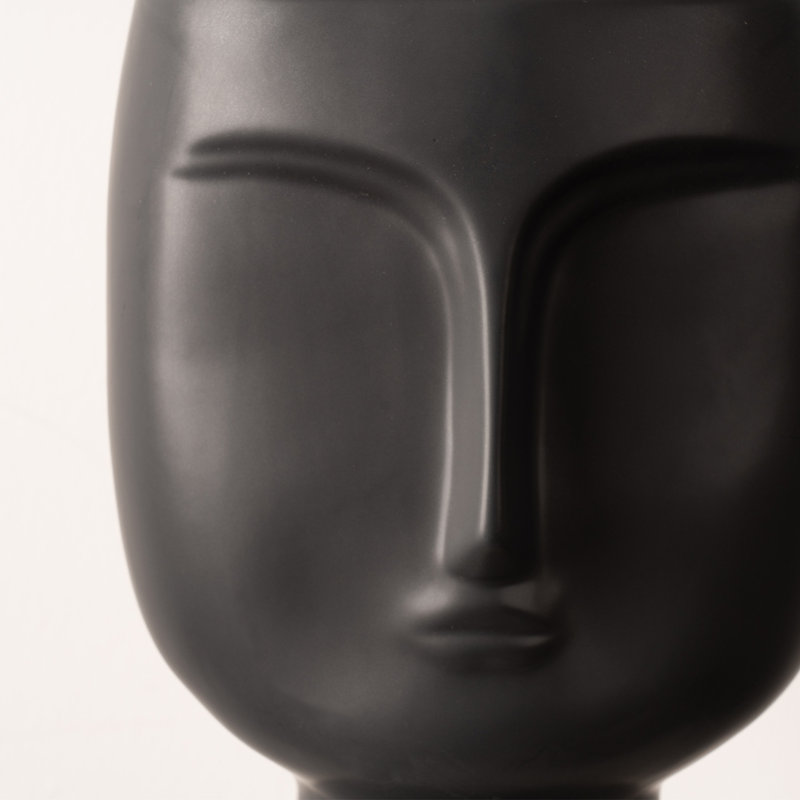 Classy Ceramic Vase for the Living Room, Face Design Vase Decor, 40.5cm H x 19.5cm W x 22cm D