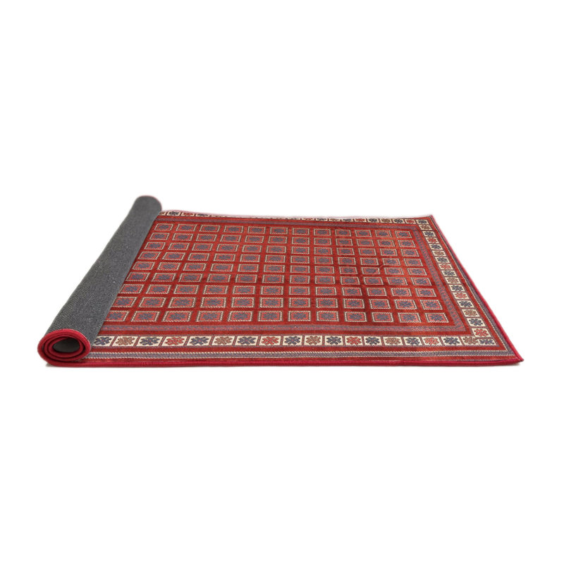 Tapis orange Southwestern, Rond 5 pi